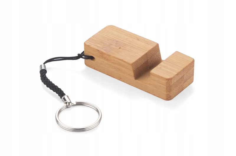 Brelok do kluczy bambusowy ekologiczny breloczek minimalistyczny