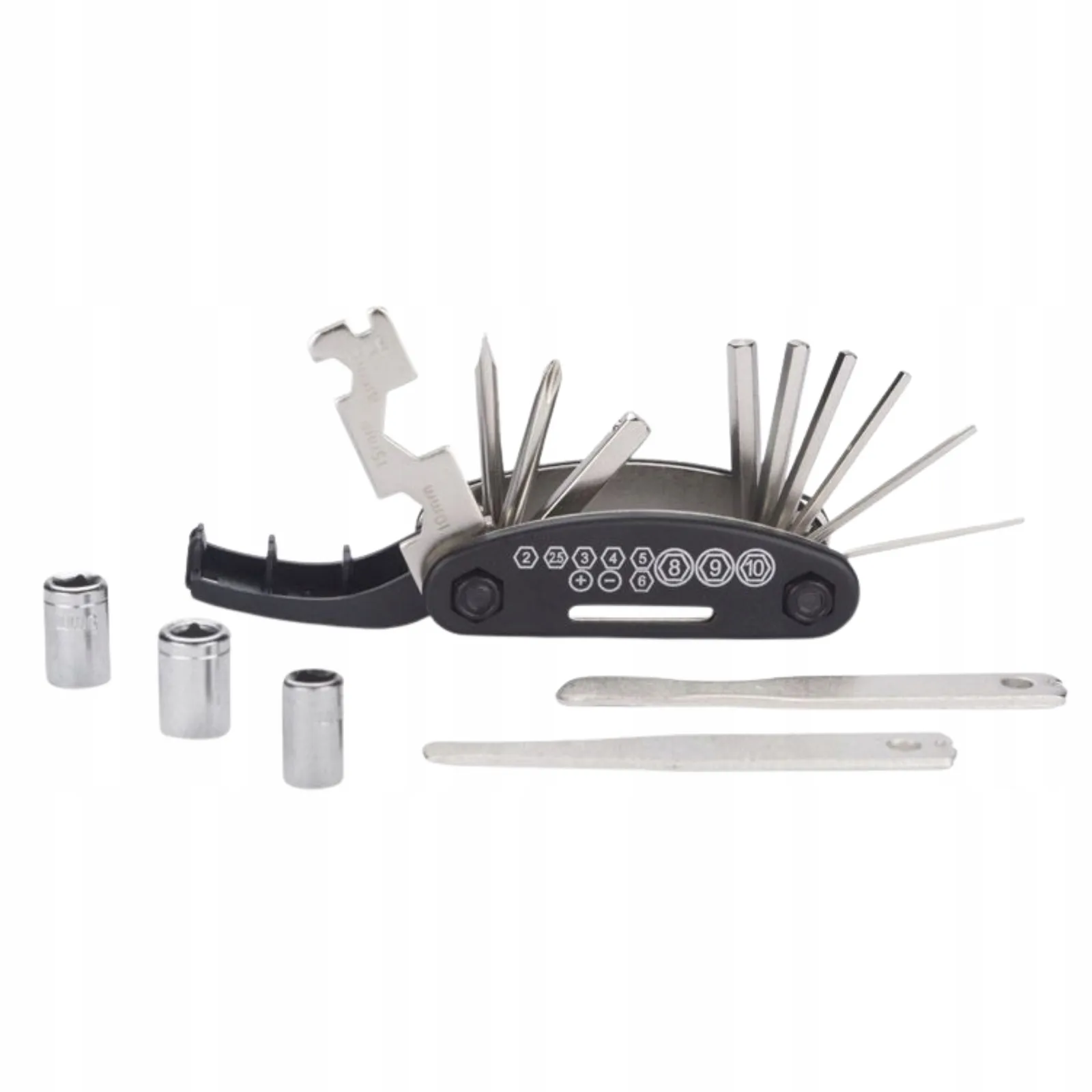 MULTITOOL ROWEROWY 16w1 KLUCZE DO NAPRAWY WIELOFUNCYJNY ZESTAW NARZĘDZI
