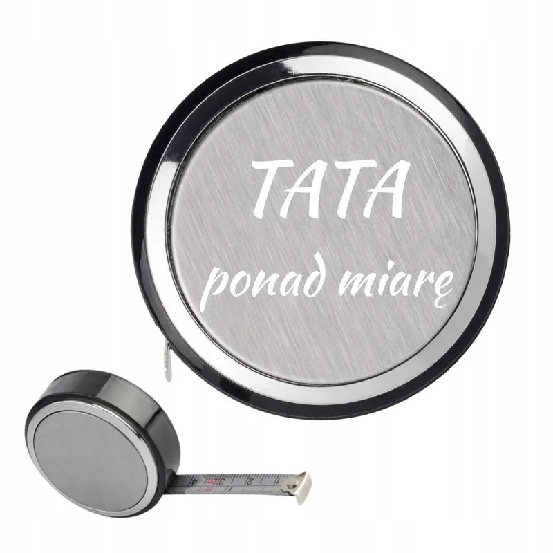 Miarka zwijana 2m metalowa z personalizowanym grawerem prezent