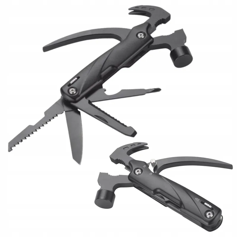 Multitool narzędzie wielofunkcyjne młotek scyzoryk survival czarny